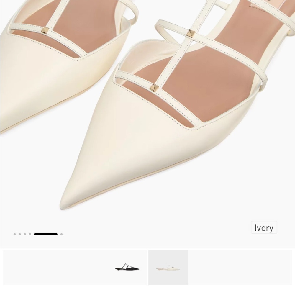 Valentino Garavani Rockstud Wispy Calfskin Mules